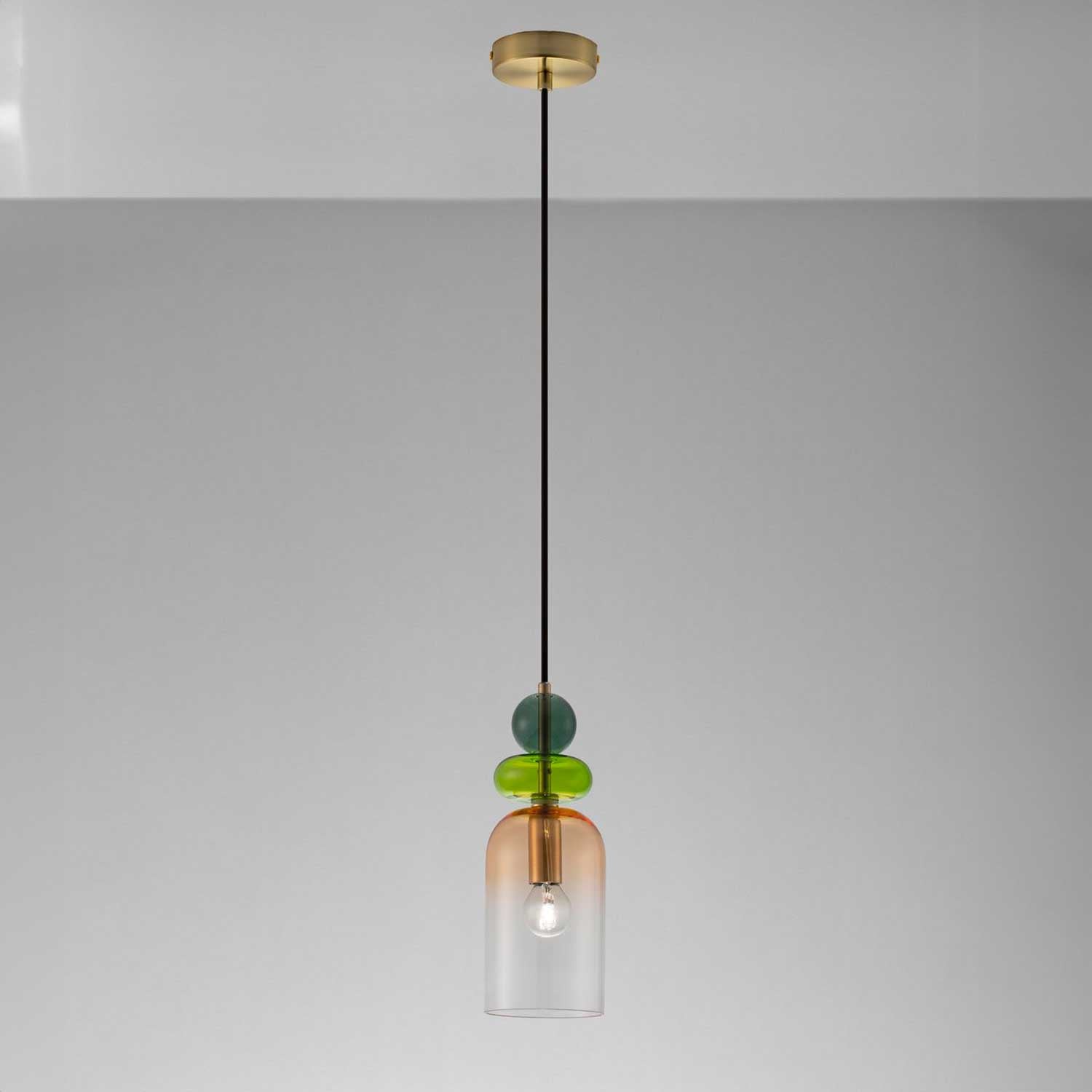 Nova Luce Murano E14 skleněné závěsné svítidlo