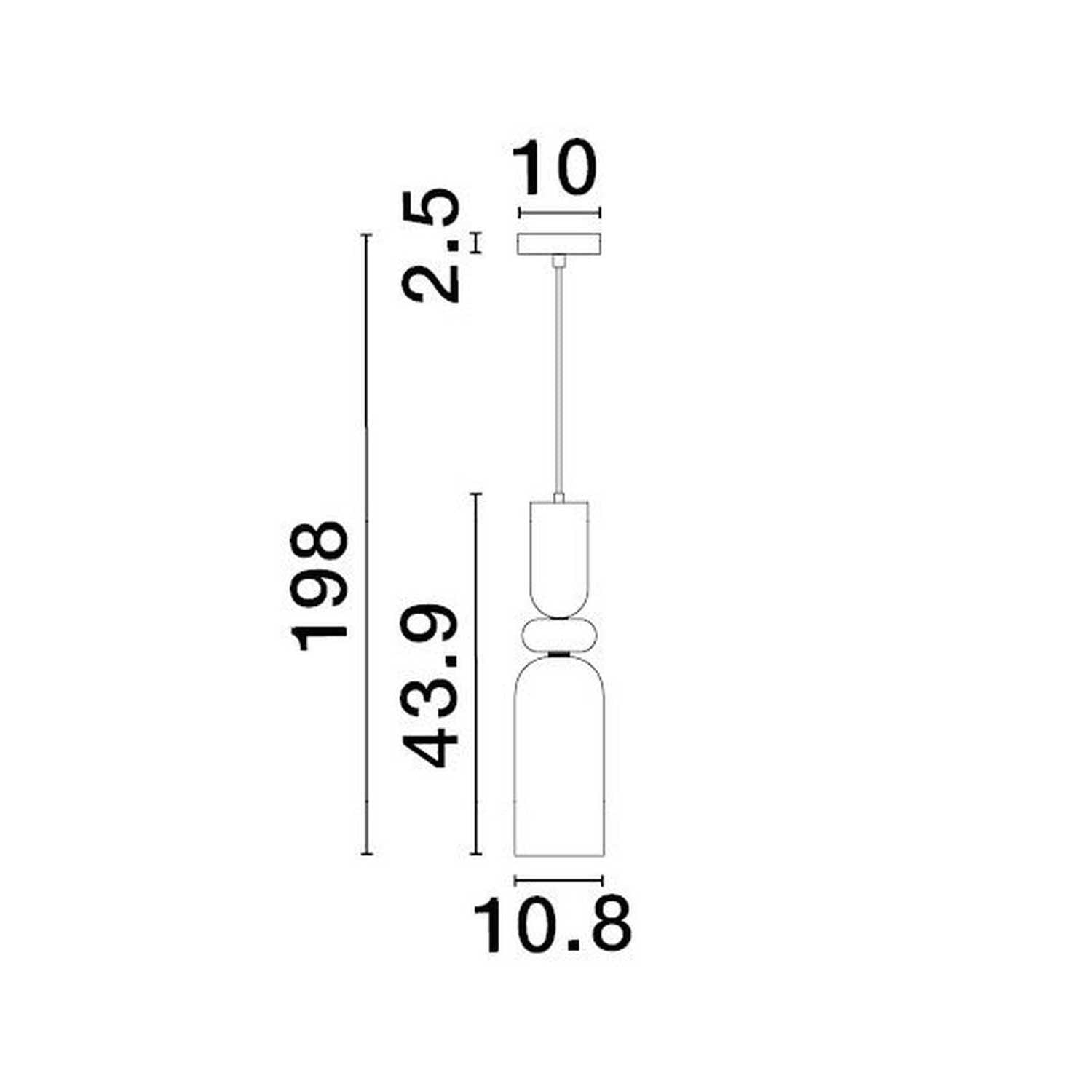 Nova Luce Murano E14 skleněné závěsné svítidlo