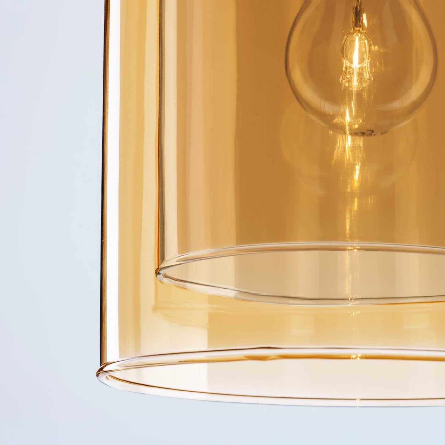 Nova Luce Velor single E27 skleněné závěsné svítidlo