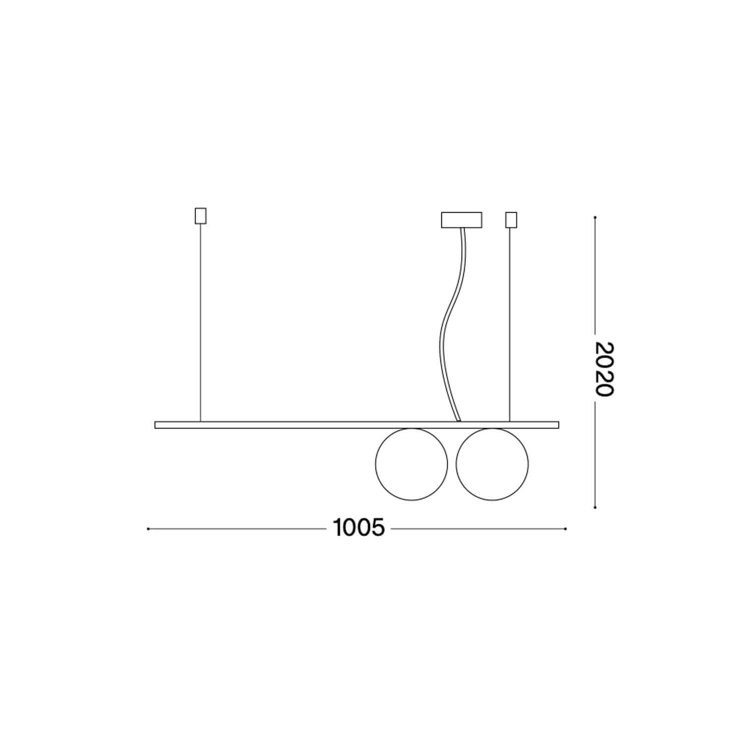 Ideal lux Perline G9 závěsné svítidlo