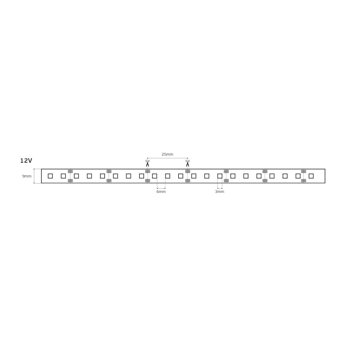 <i data-tl='25C87162'>LED-Lichtband 12 V, CRI 80, IP 55, 6000 K (5 m)