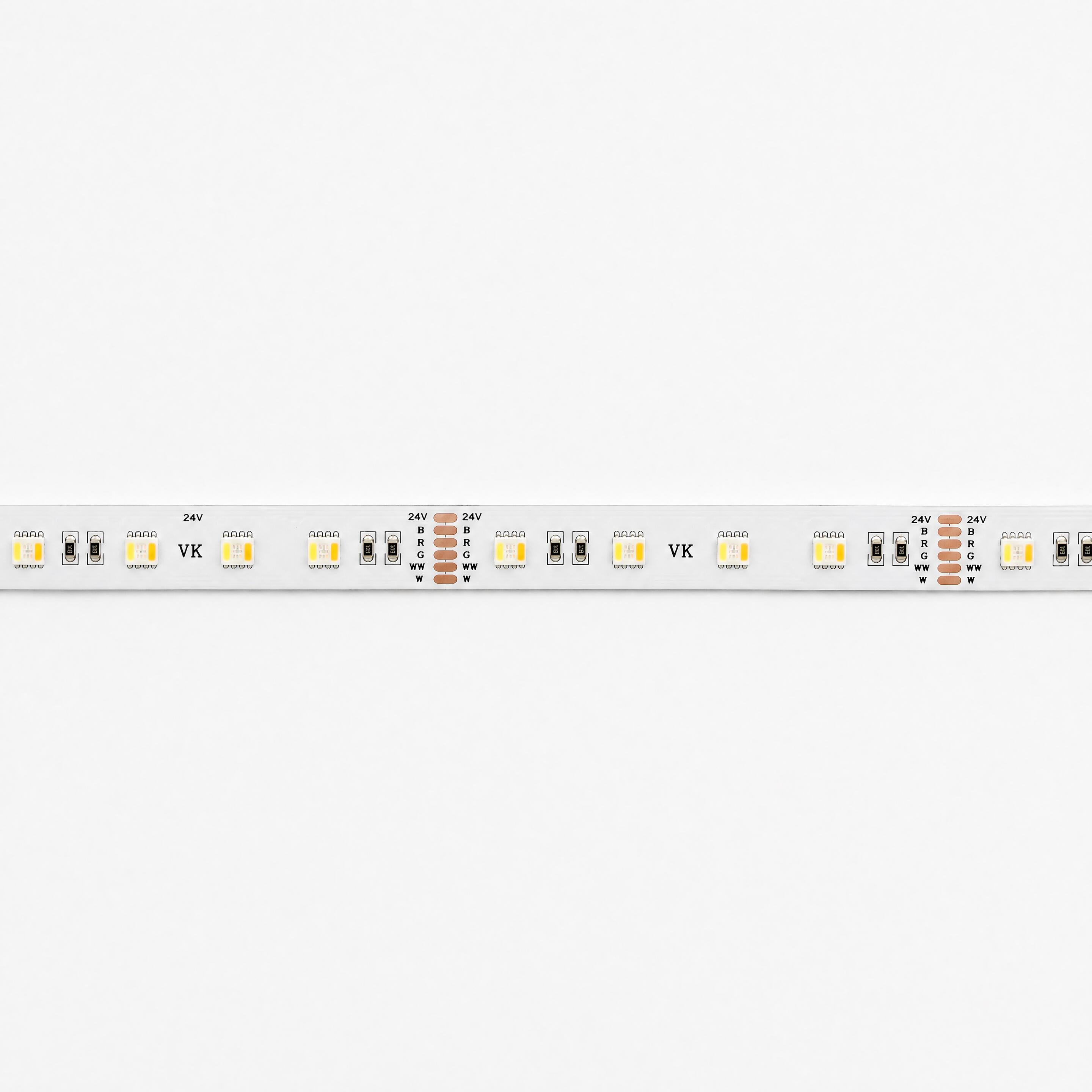 LED RGB+CCT 24 V 18 W/m CRI90 IP20 2400 K–6000 K (5 m)