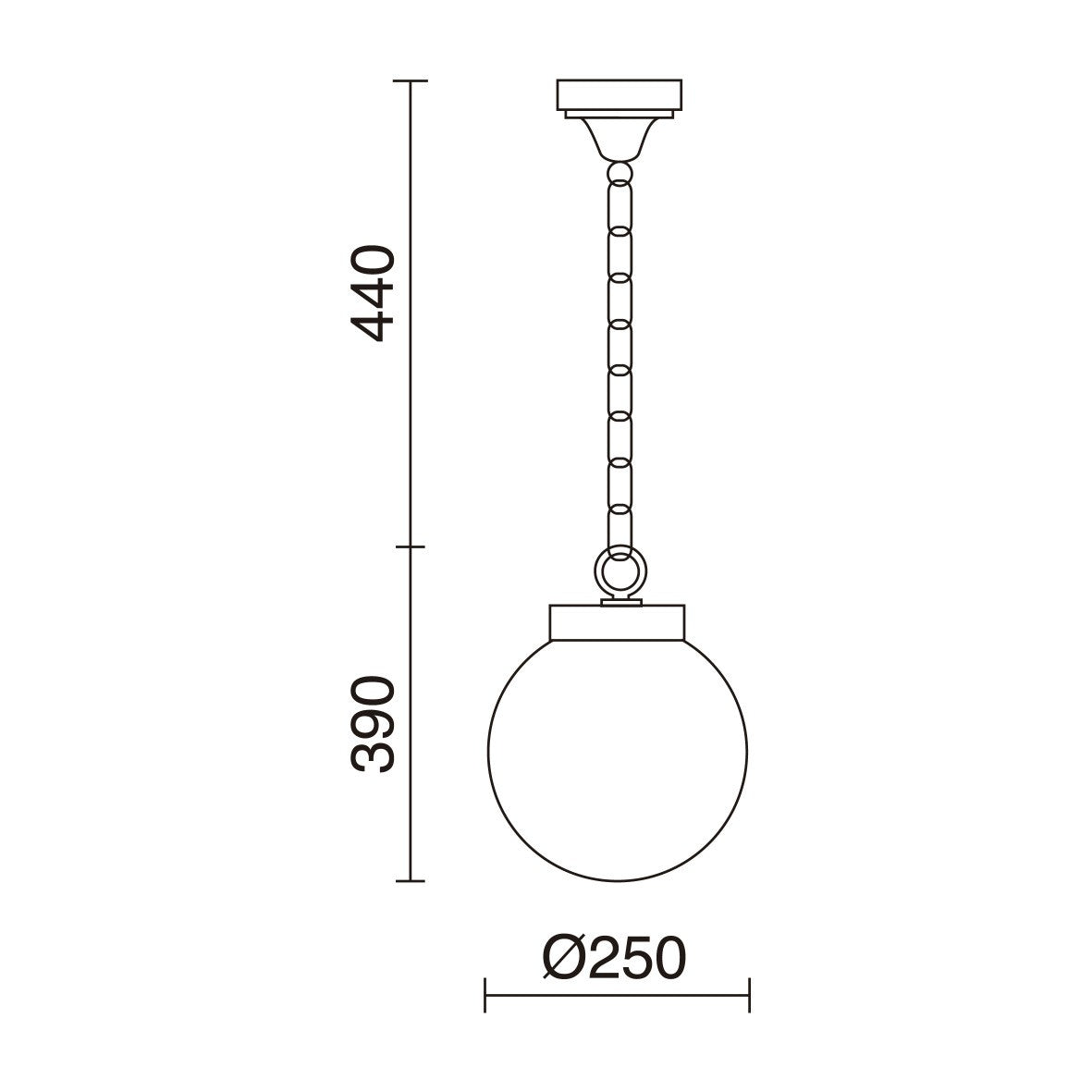 Dopo Boom S E27 závěsné svítidlo černé
