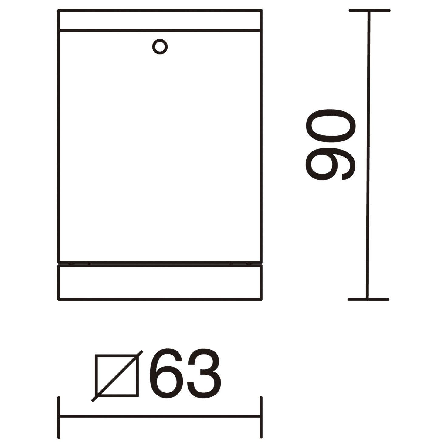 Dopo Cub C GU10 přisazené svítidlo černé