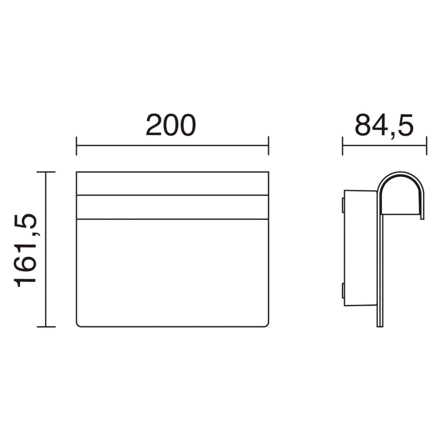 Dopo Number LED přisazené svítidlo