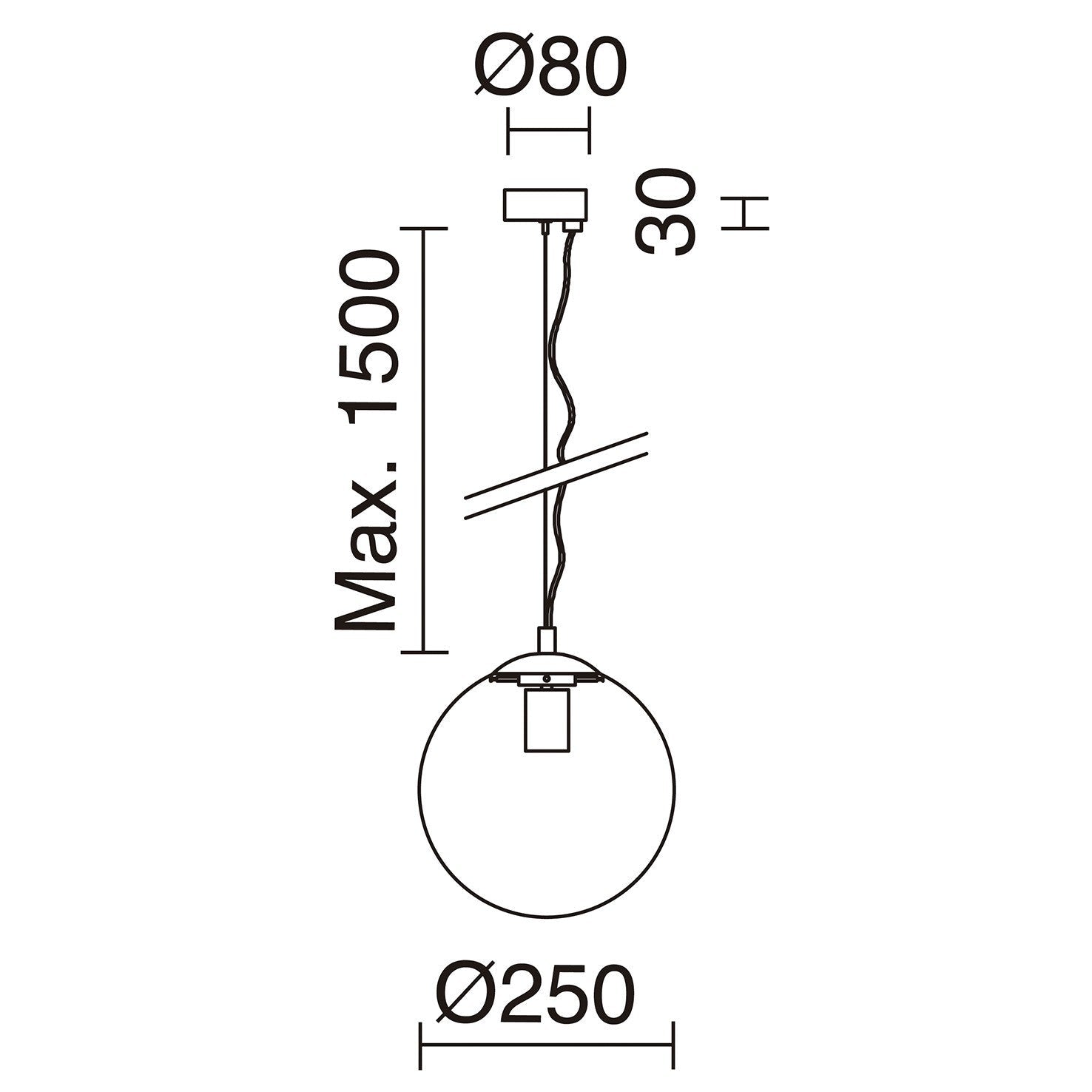 Exo Oxy mat E27 závěsné svítidlo černé