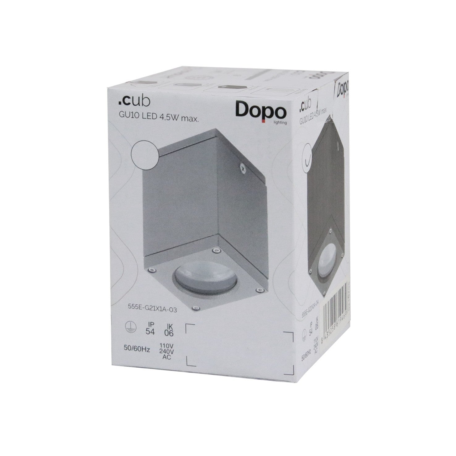 Dopo Cub C GU10 přisazené svítidlo šedé