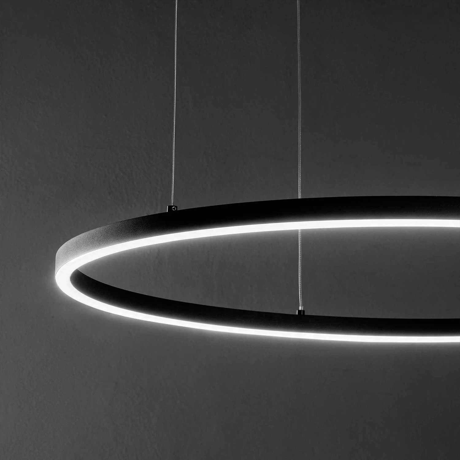 Ideal lux Oracle SLIM LED kruhové svítidlo černé