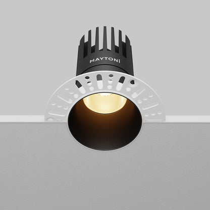 Maytoni Downlight Dip LED 50° Einbau-Rundleuchte  schwarz