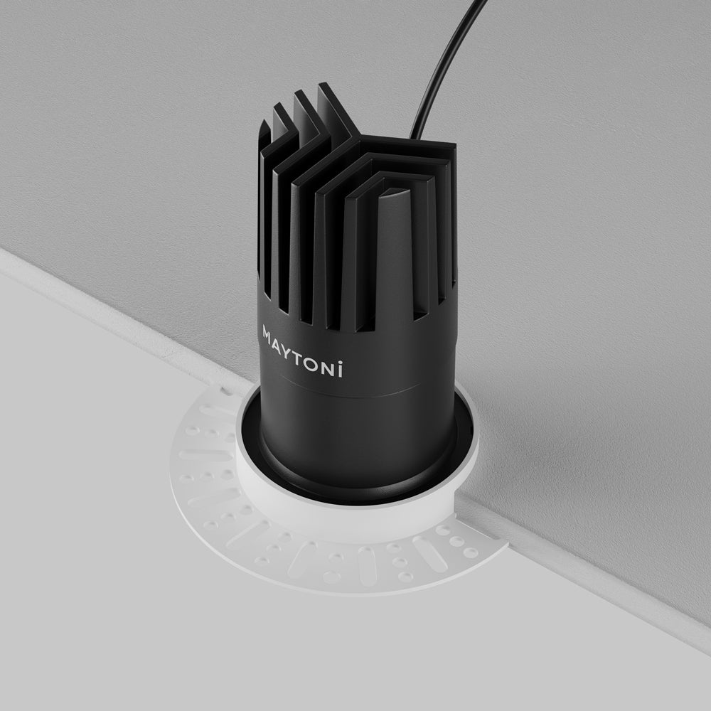 Maytoni Downlight Dip LED 50° Einbau-Rundleuchte  schwarz