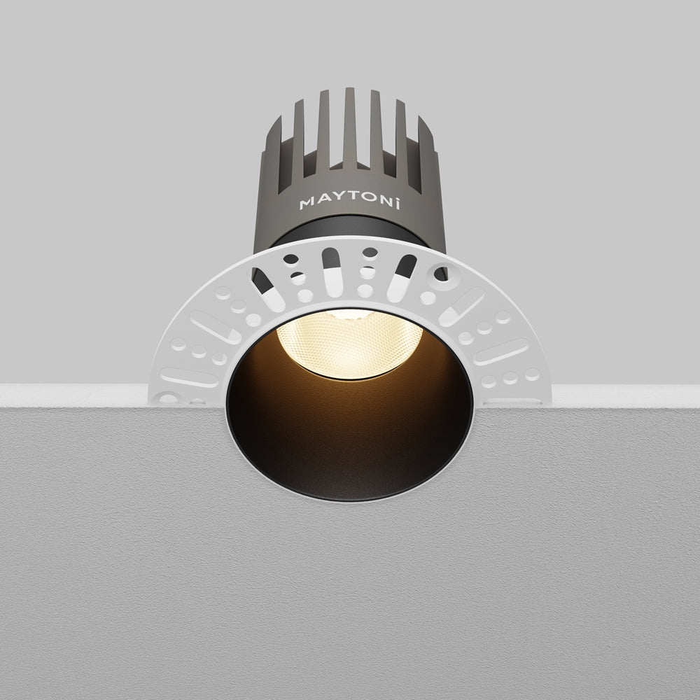 Maytoni Downlight Dip LED 50° Einbau-Rundleuchte  schwarz