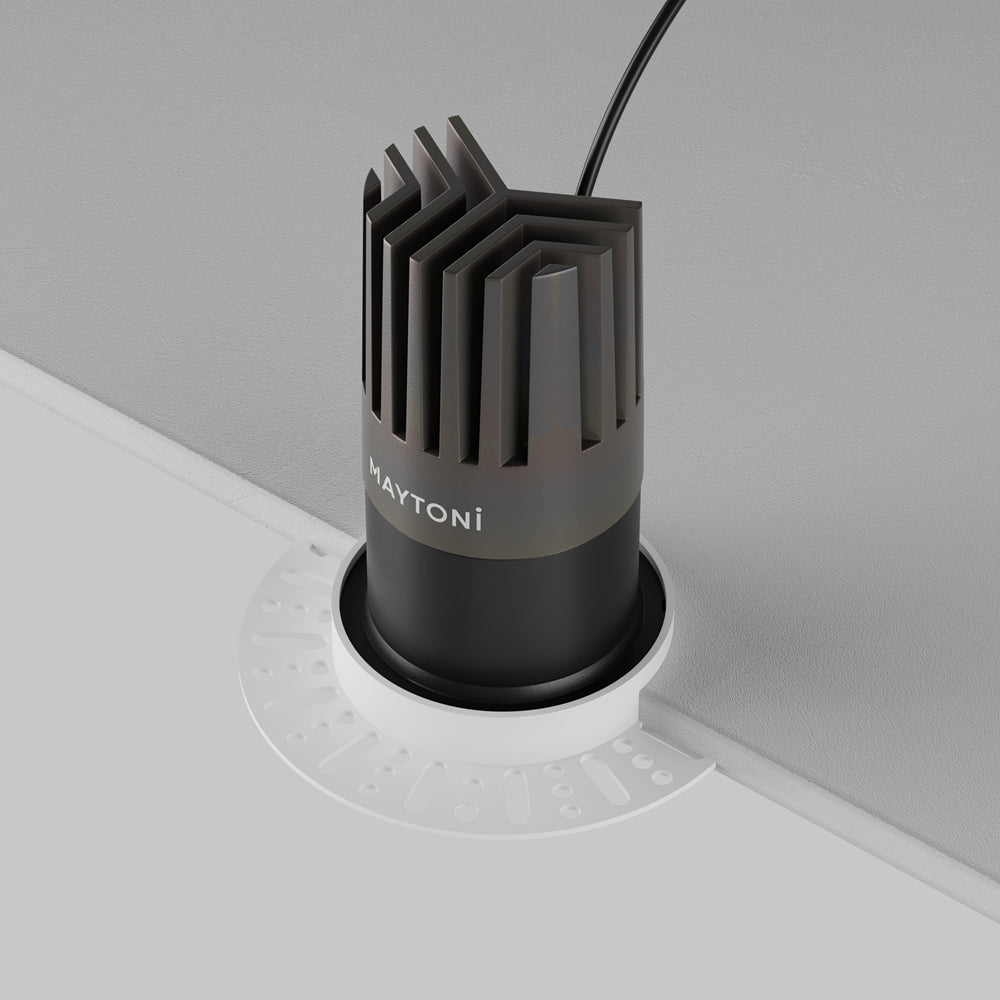 Maytoni Downlight Dip LED 50° Einbau-Rundleuchte  schwarz