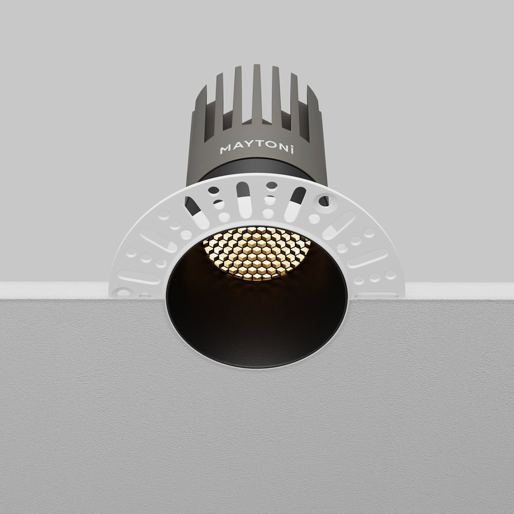 Maytoni Downlight Dip LED 50° Einbau-Rundleuchte  schwarz