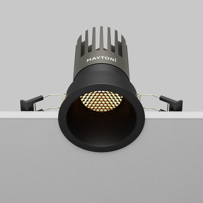 Maytoni Downlight Dip LED 50° Einbau-Rundleuchte  schwarz