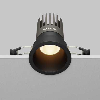 Maytoni Downlight Dip LED 50° Einbau-Rundleuchte  schwarz