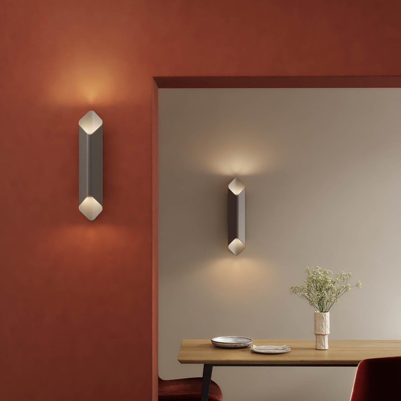 Astro Ako 600 LED nástěnné svítidlo stříbrné