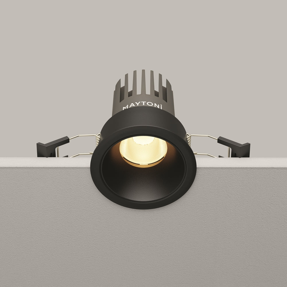 Maytoni Downlight Dip LED 50° Einbau-Rundleuchte  schwarz
