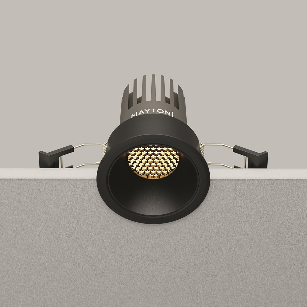Maytoni Downlight Dip LED 50° Einbau-Rundleuchte  schwarz