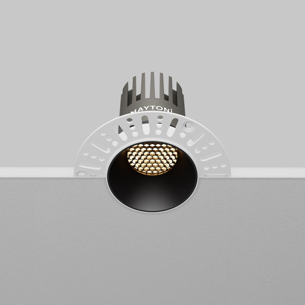 Maytoni Downlight Dip LED 50° Einbau-Rundleuchte  schwarz