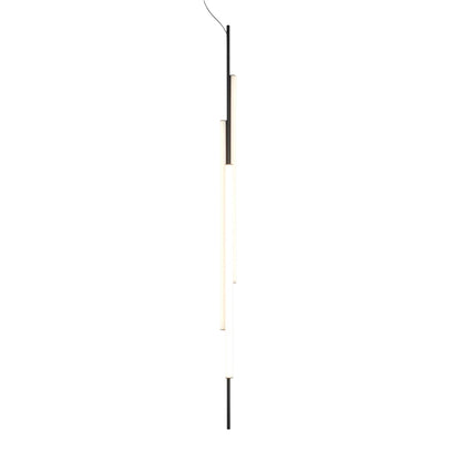 Marset Ambrosia V3 LED schwarze, Einbau-Hängeleuchte, vertikal 