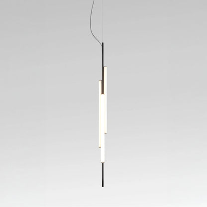 Marset Ambrosia V3 LED schwarze, Einbau-Hängeleuchte, vertikal 