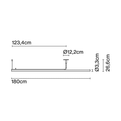 Marset Ambrosia Pro LED RSC 120/180 lineare Hängeleuchte 