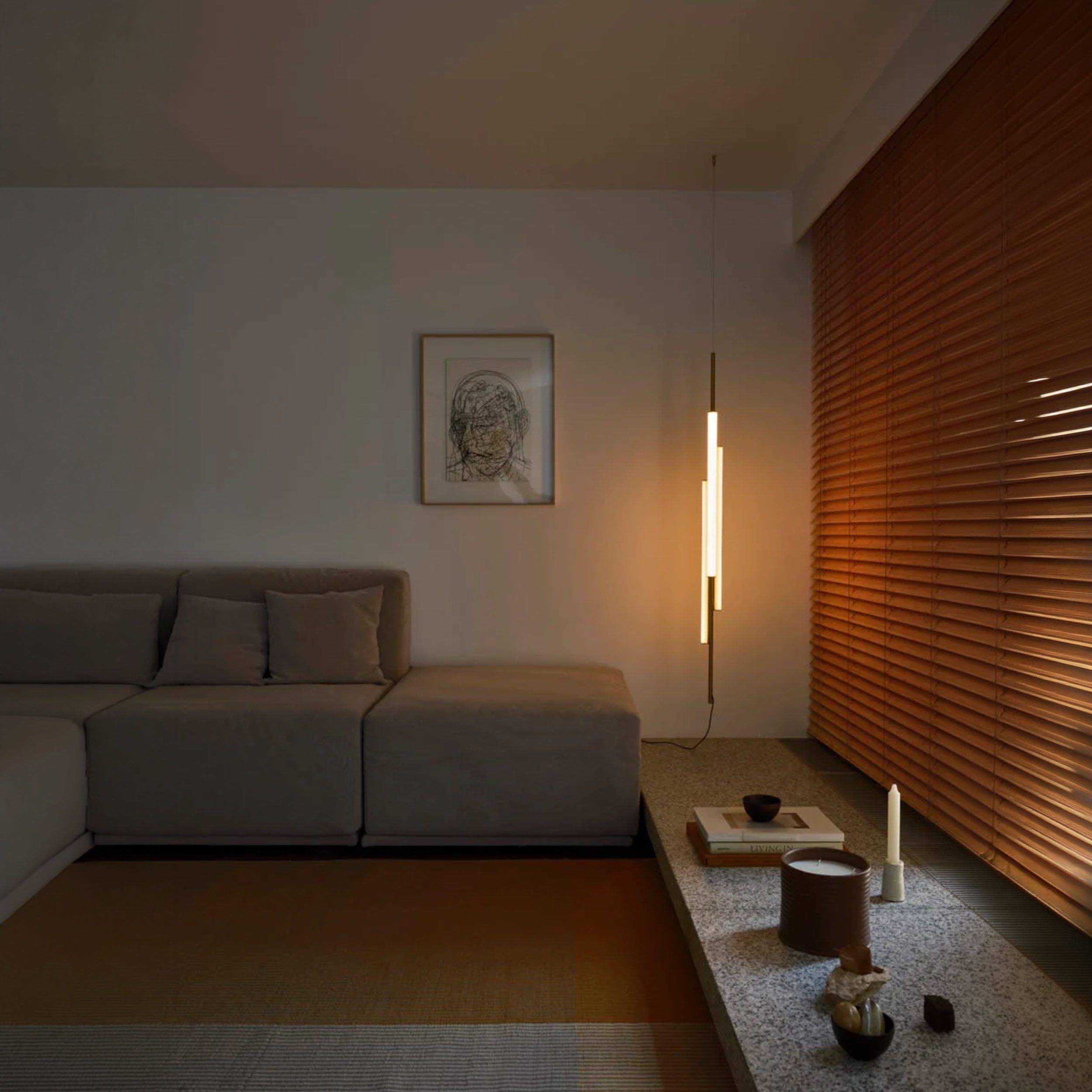 Marset Ambrosia V3 LED Plug-in-Hängeleuchte, vertikal 