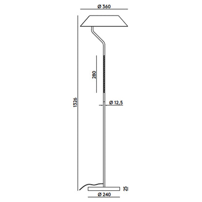 Aromas Aider E27 stojací svítidlo