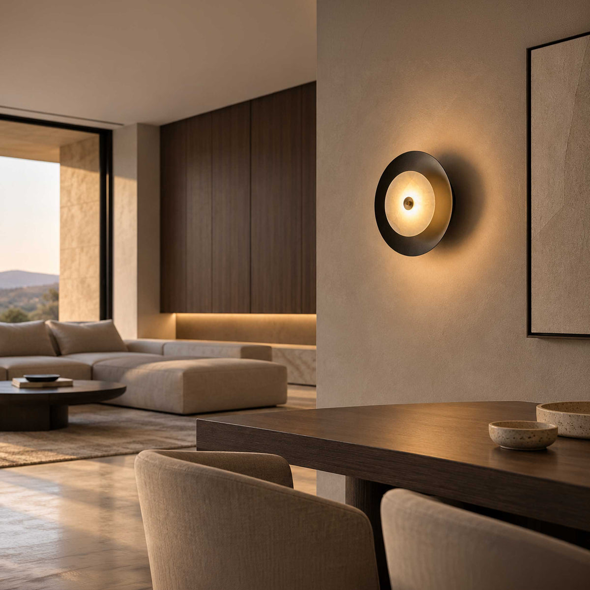 Aromas Coss Alabaster LED Wandleuchte 