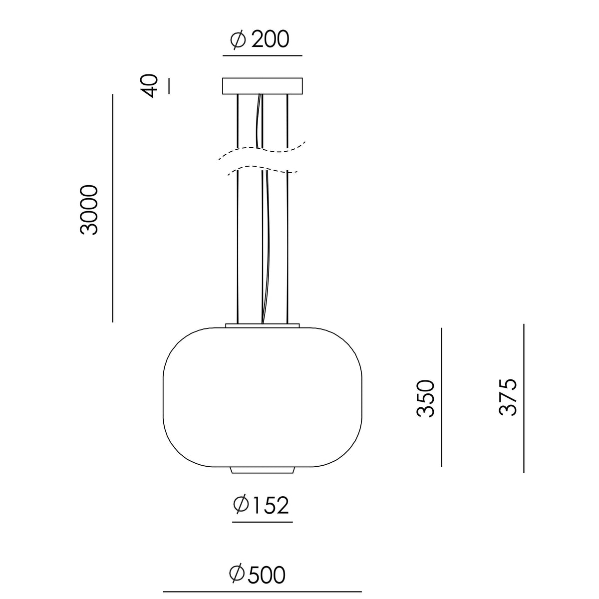 Aromas Bygos LED-Pendelleuchte