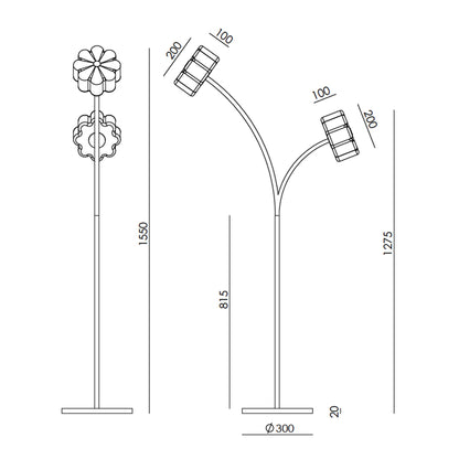 Aromas Flow LED stojací svítidlo