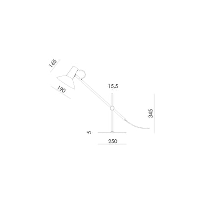 Aromas Hudo E27 Tischlampe 