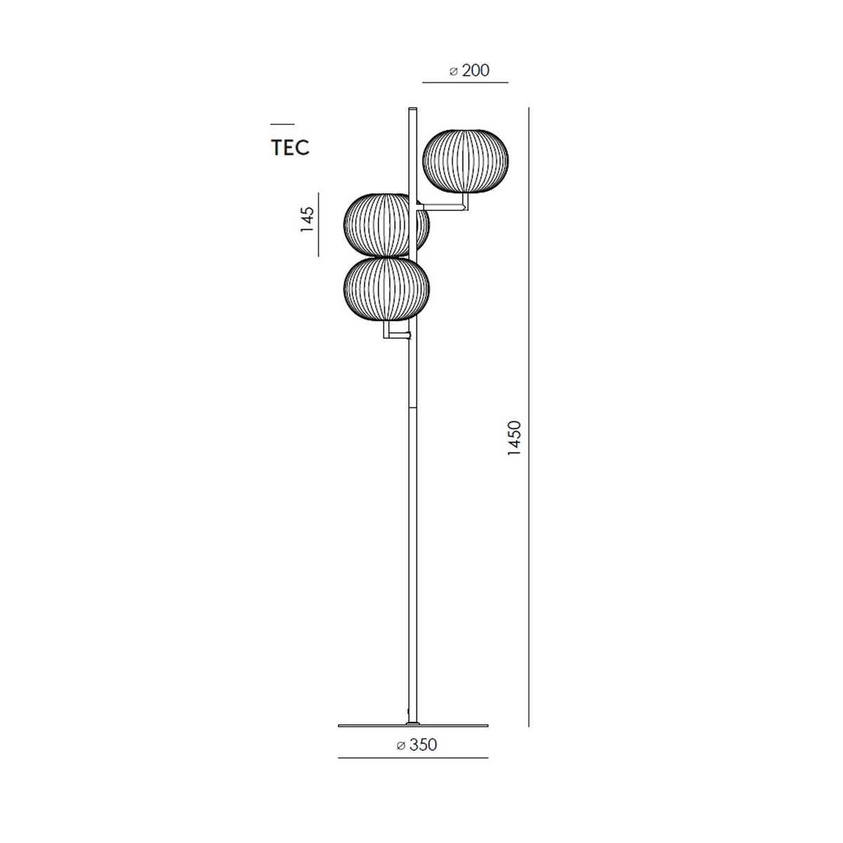 Aromas Irzo G9 Stehlampe 