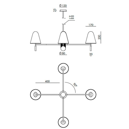 Aromas Stor LED závěsné svítidlo