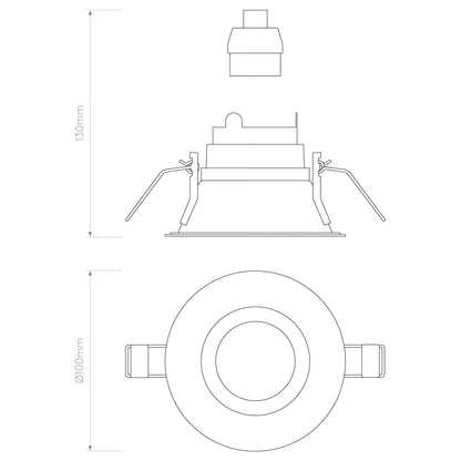 Astro Minima Slimline fixní požárně odolné svítidlo IP65