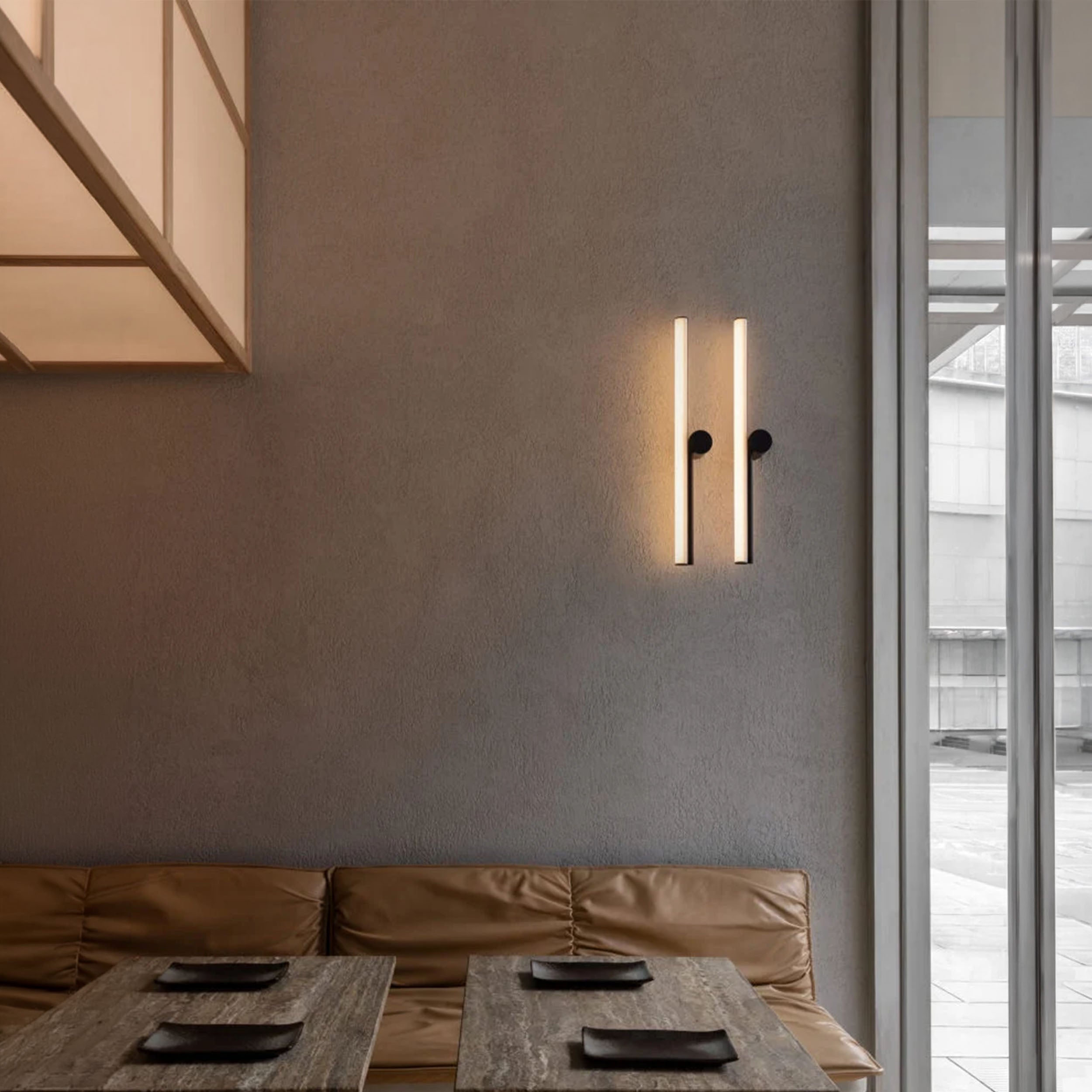Marset Ambrosia A LED schwarze Wandleuchte 