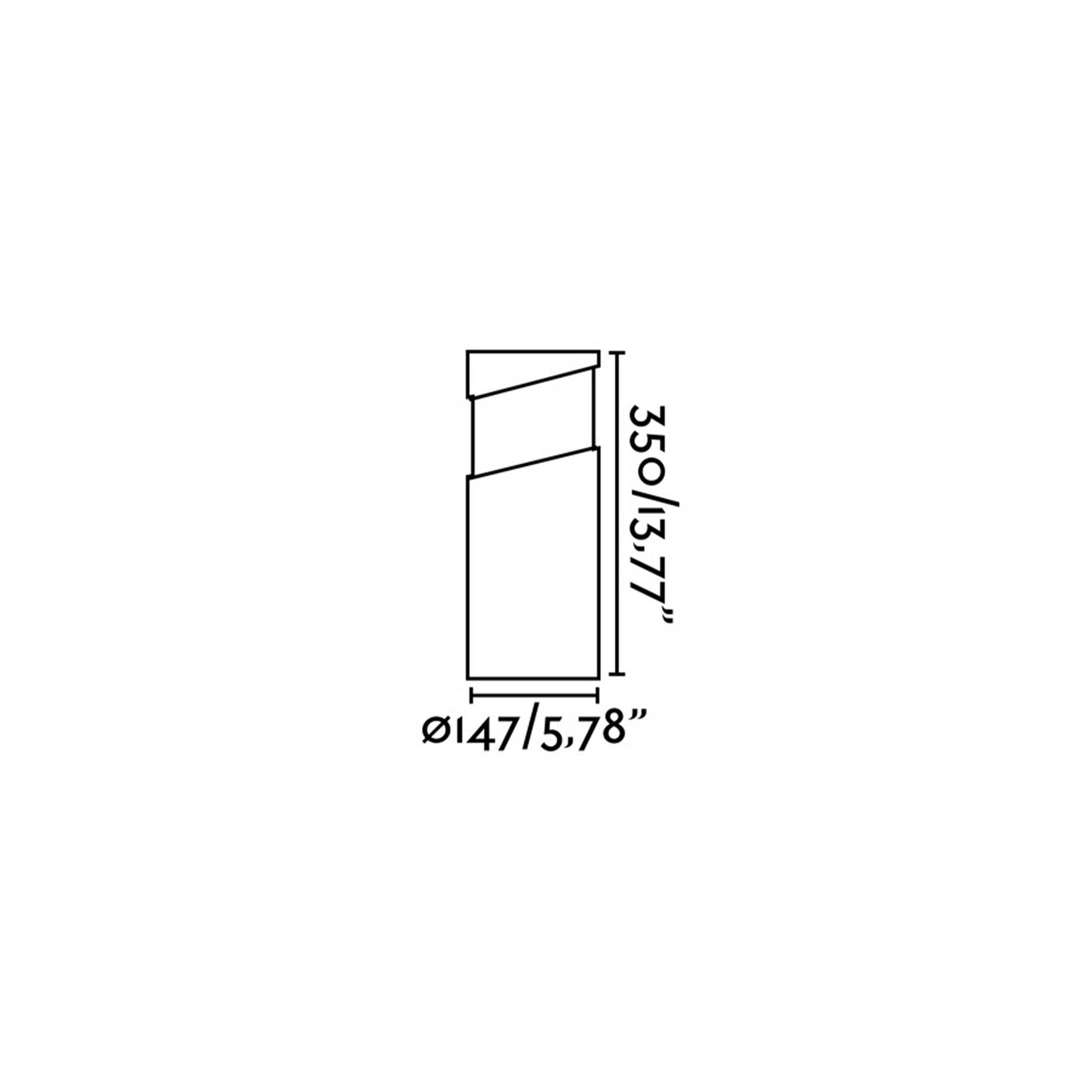 Faro Block E27 IP65 Säule Außenleuchte