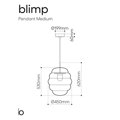 Bomma Blimp LED skleněné závěsné svítidlo