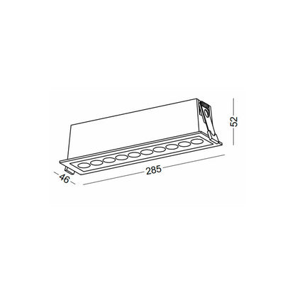 Spotlight Deep LED obdélníkové zápustné svítidlo