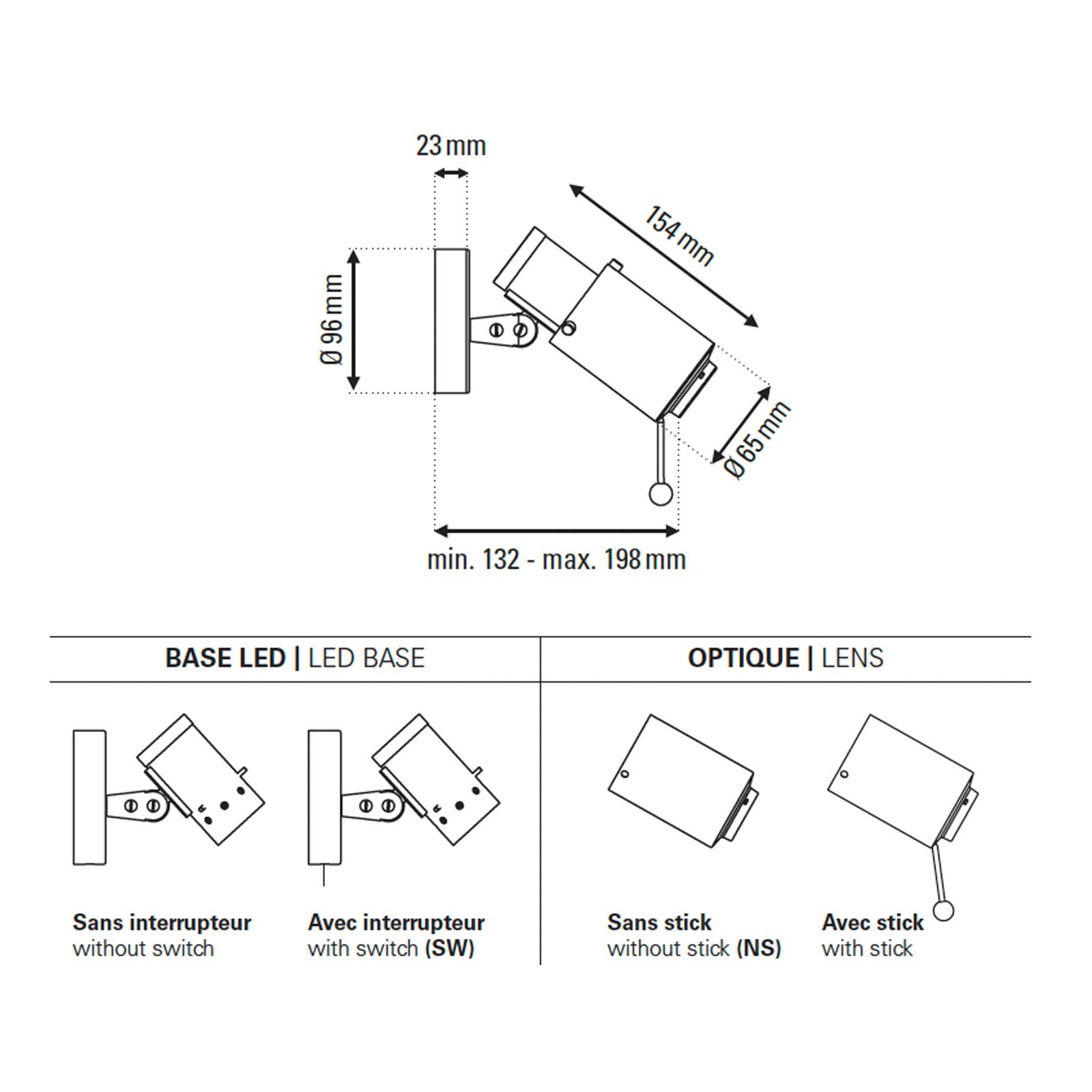 DCW éditions Biny Spot LED-Strahler