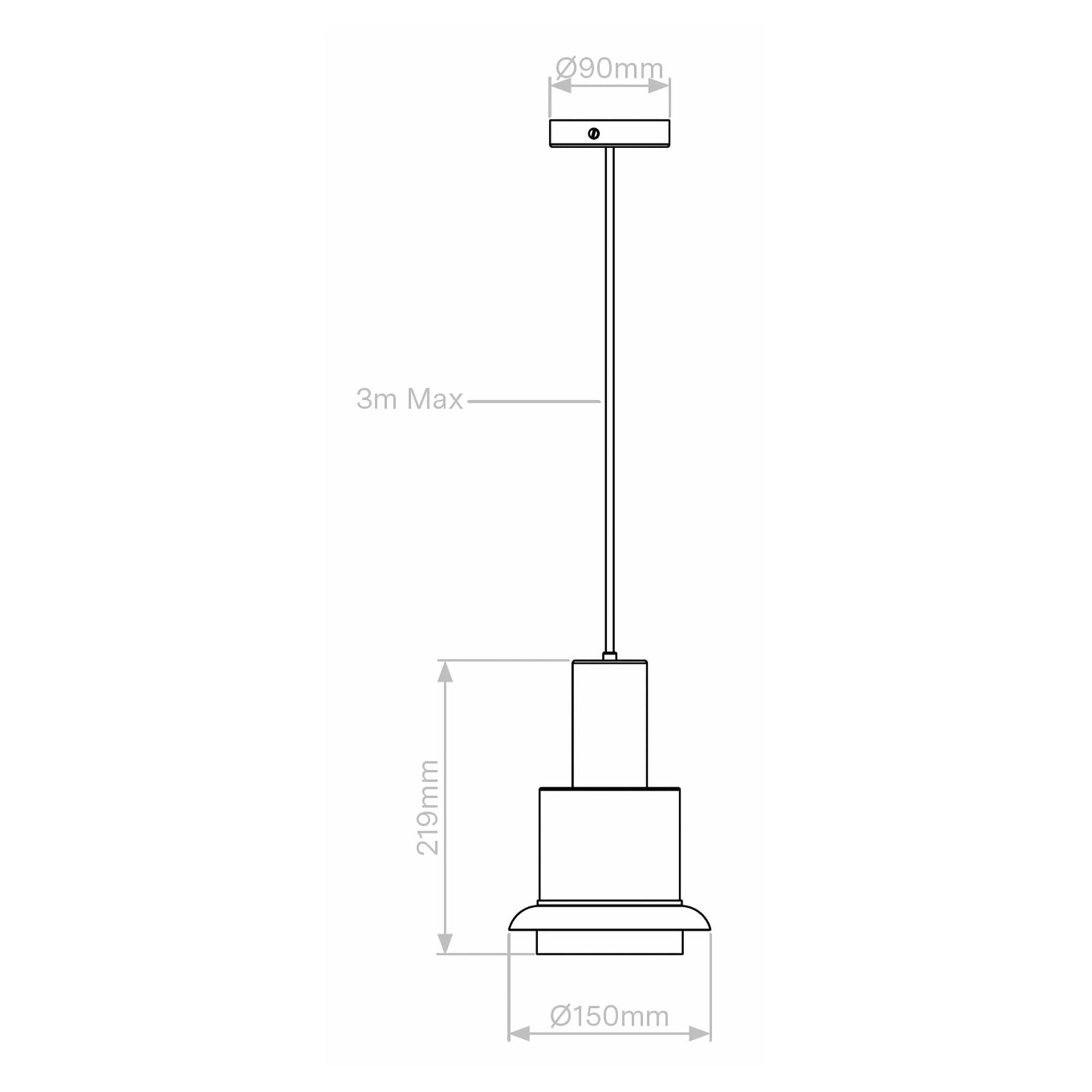 DCW éditions Chaumont S E27 Pendelleuchte