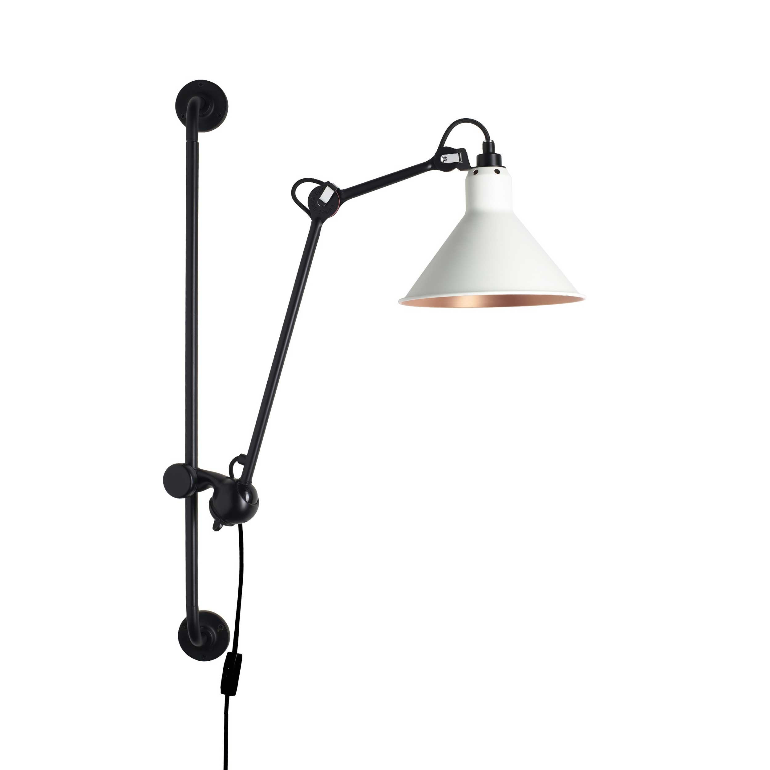 DCW éditions Lampe Gras N°210 E14 Wandleuchte mit Schalter
