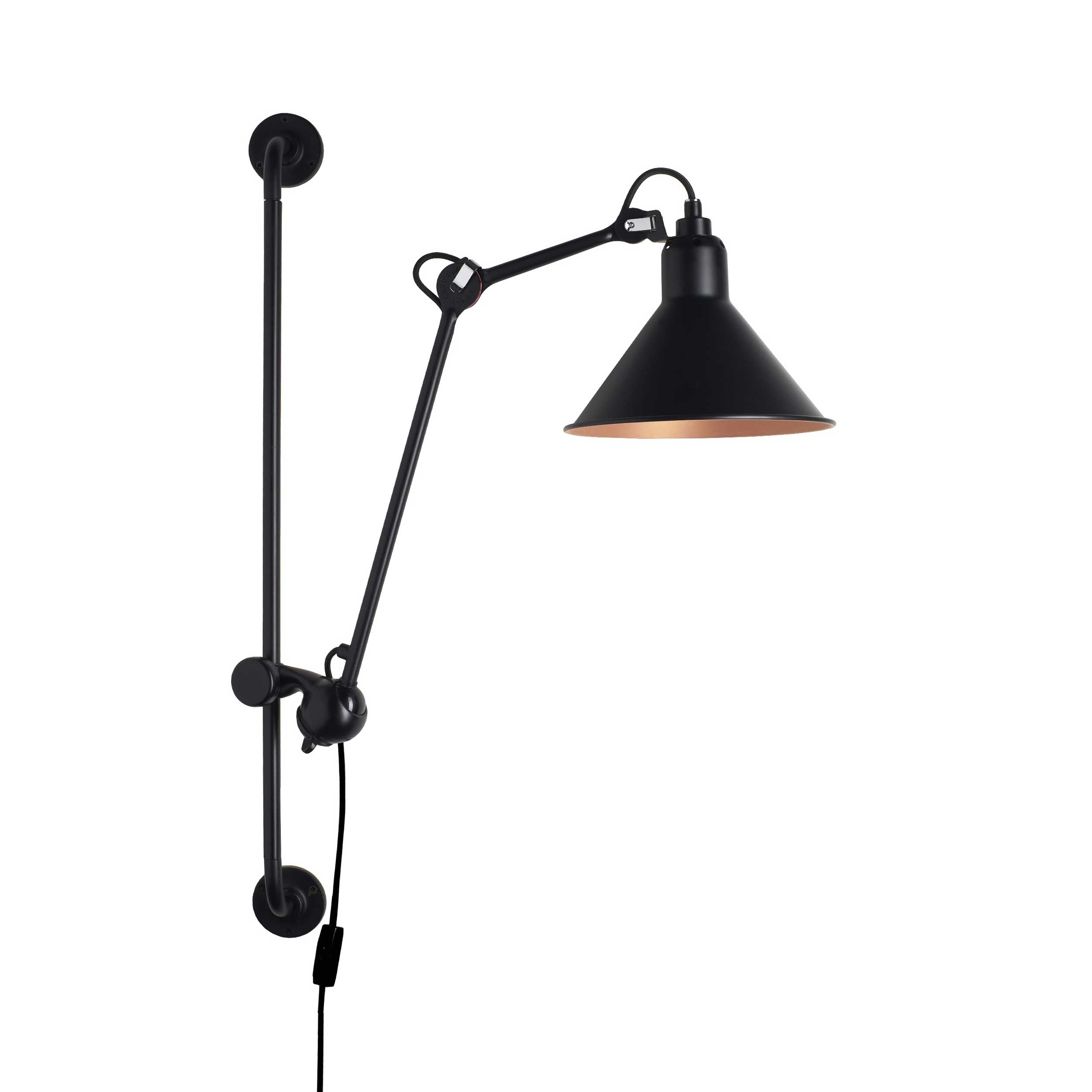 DCW éditions Lampe Gras N°210 E14 Wandleuchte mit Schalter