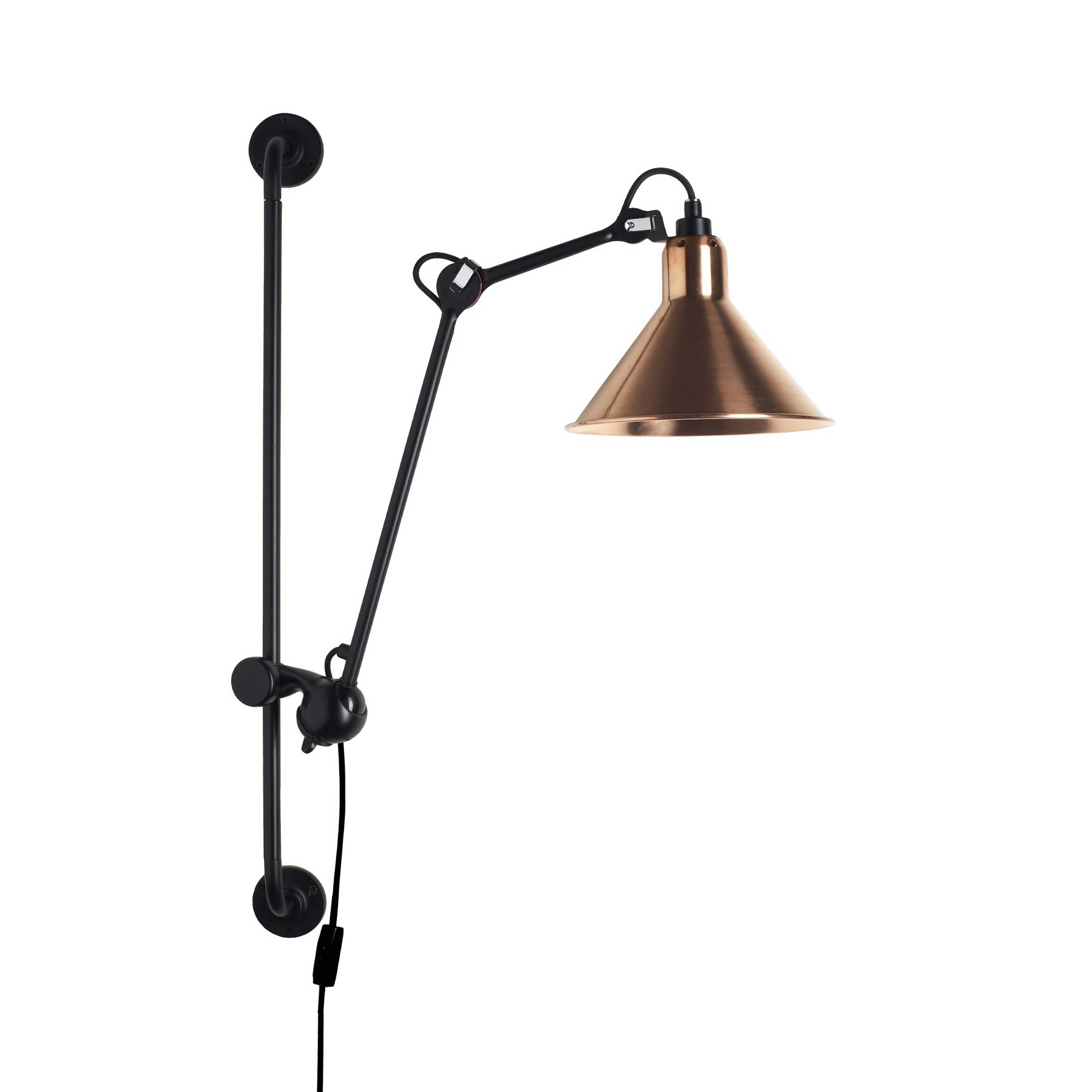 DCW éditions Lampe Gras N°210 E14 Wandleuchte mit Schalter