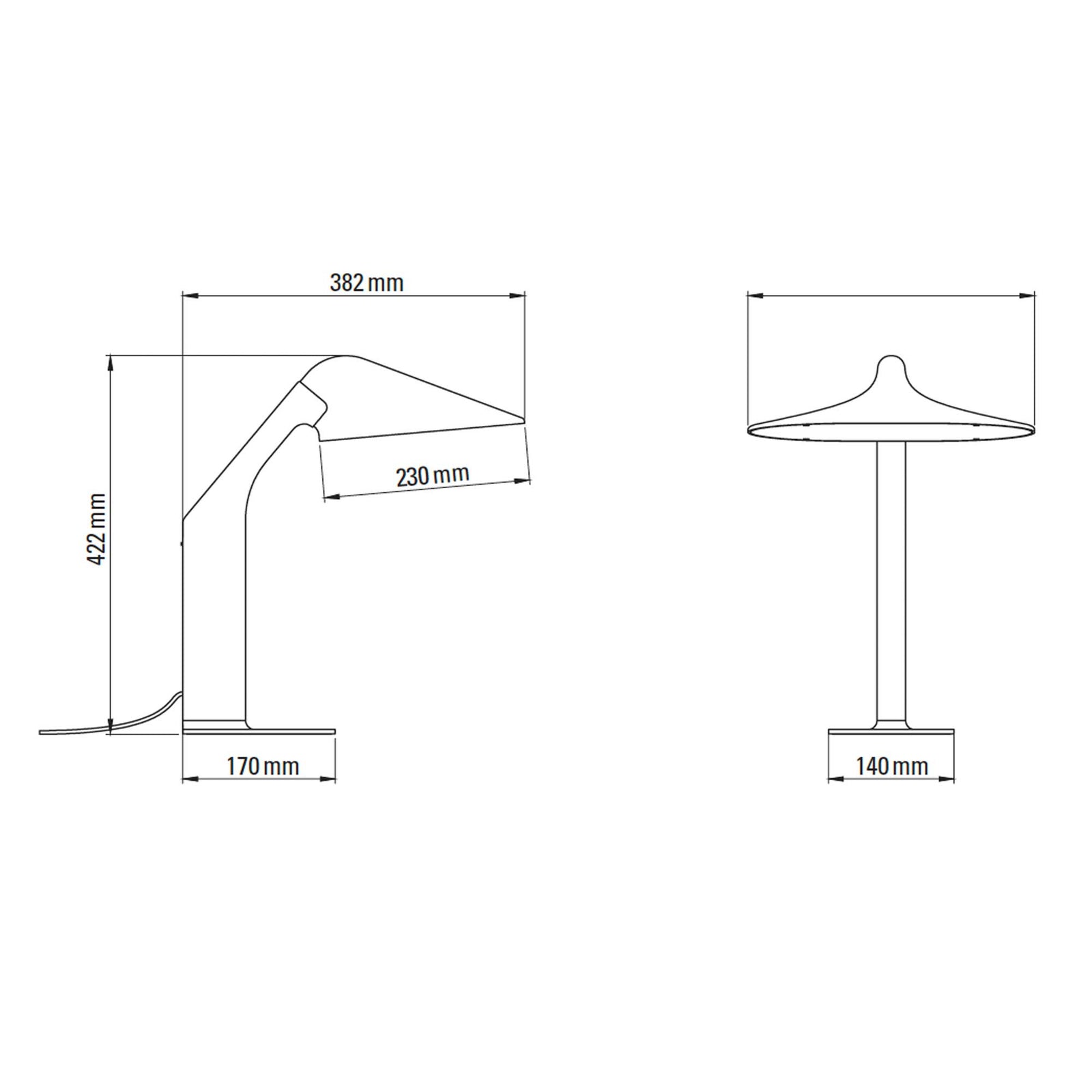 DCW éditions Niwaki LED-Tischleuchte