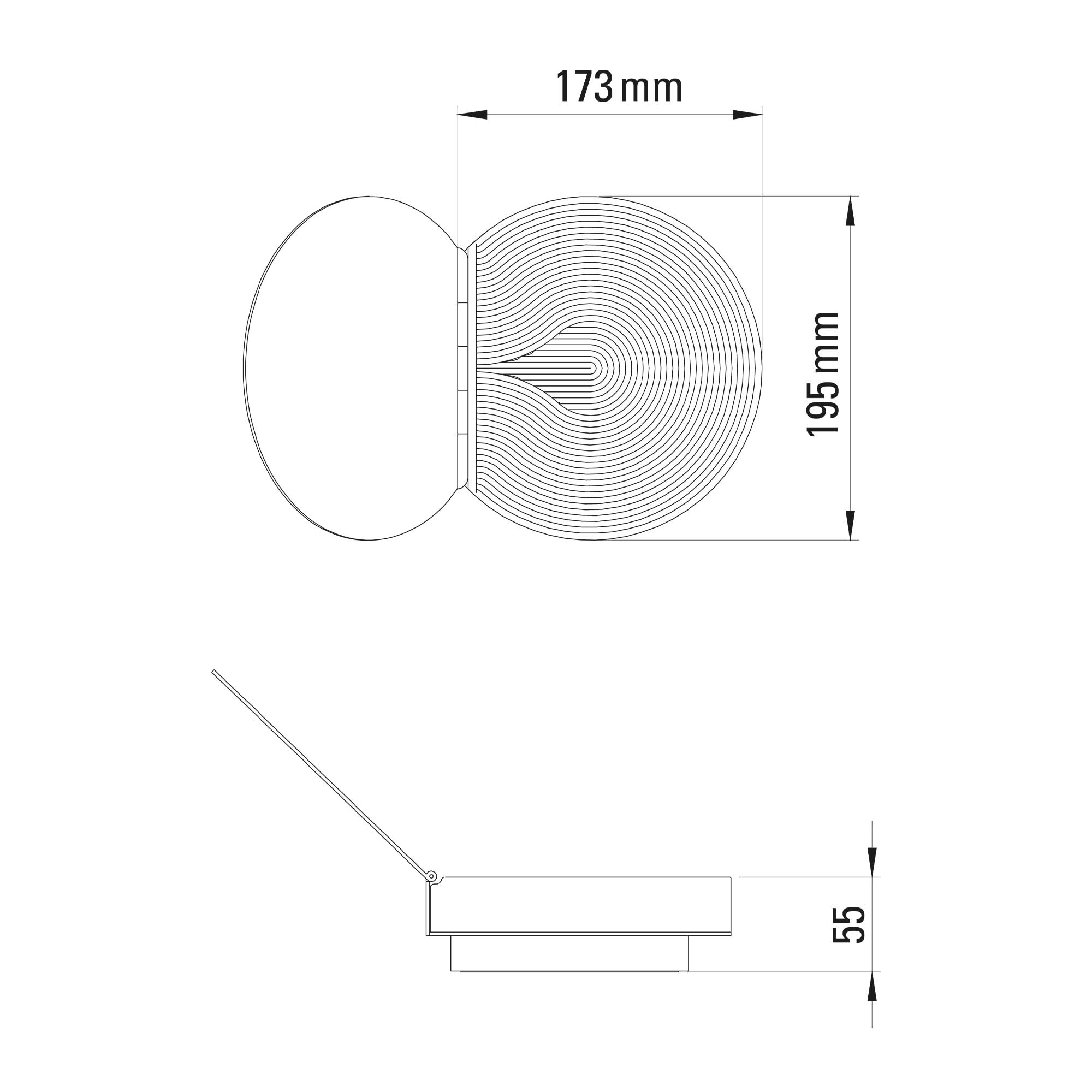 DCW éditions Poudrier LED-Wandleuchte