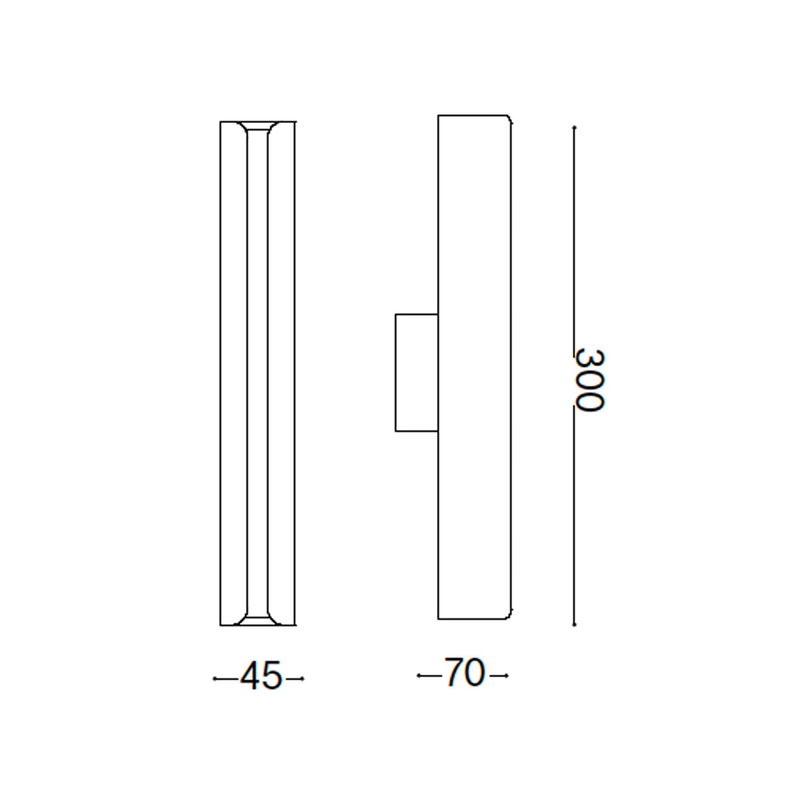 Ideal lux Dorica LED-Wandleuchte