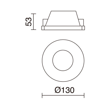 Indeluz Trimless Len Round M GU10 