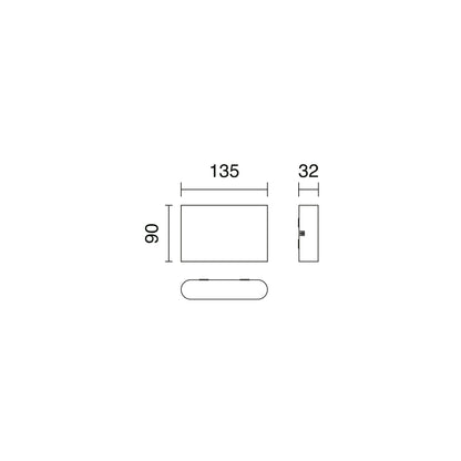 Dopo Mura LED přisazené svítidlo bílé