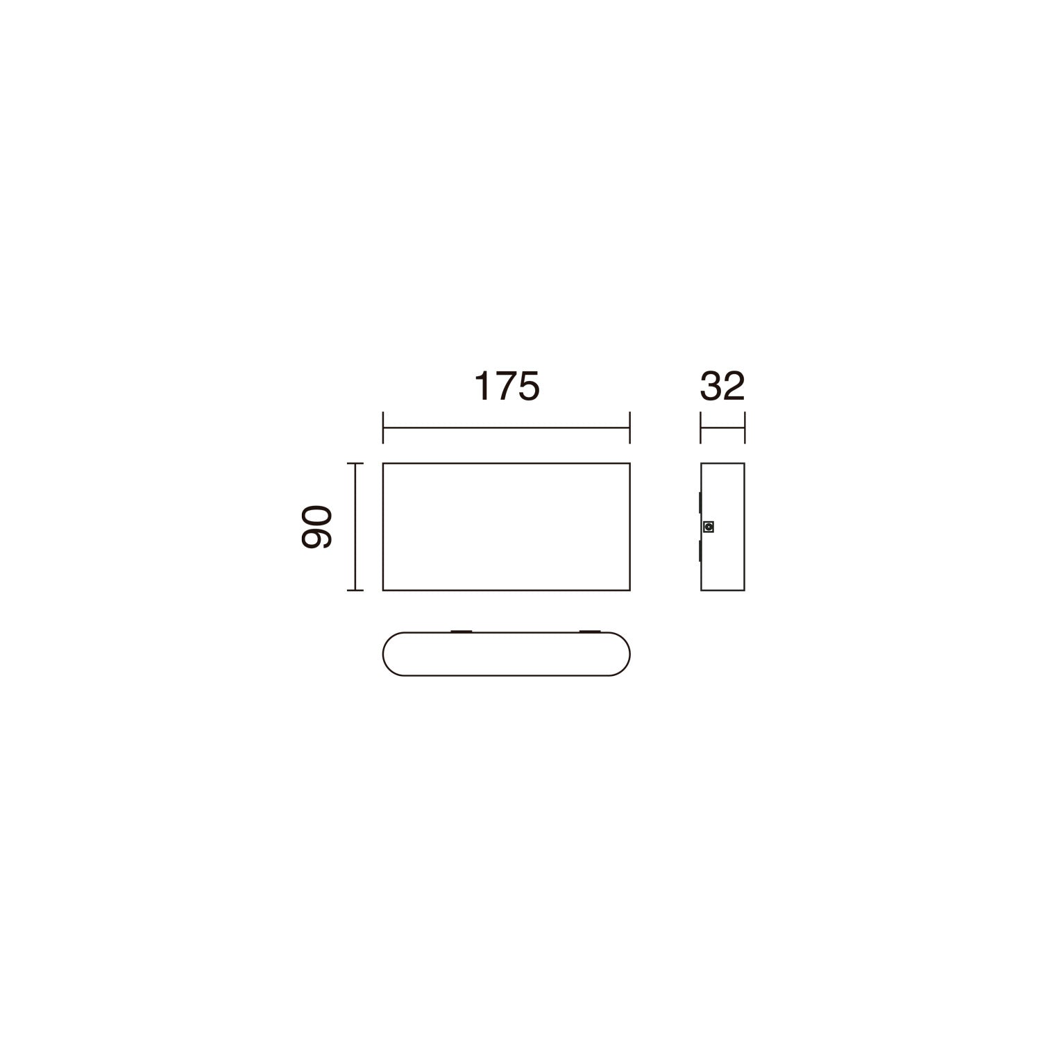 Dopo Mura LED přisazené svítidlo bílé